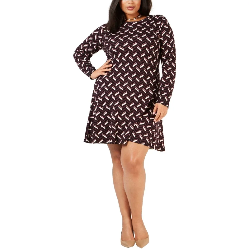 Elegant Style Michael Kors Womens Chevron Sweater Dress