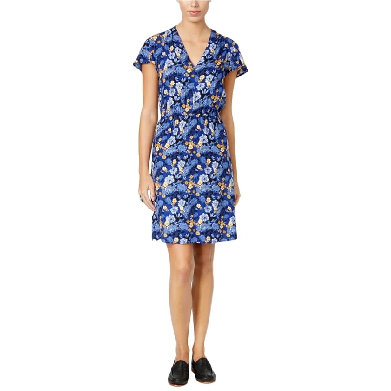 Comfortable Dresses G.H. Bass & Co. Womens Floral Print Shift Dress, Multicoloured, Large