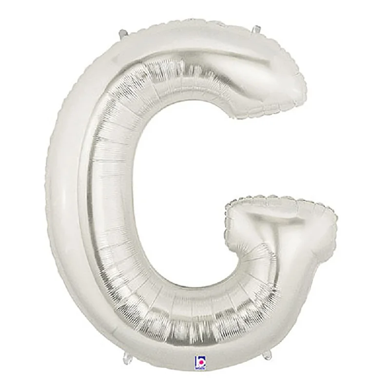 Urban Fashion 40 inch LETTER G - SILVER MEGALOON