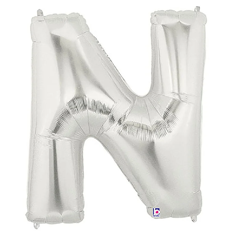 Sports Fitness Wear 40 inch LETTER N - SILVER MEGALOON