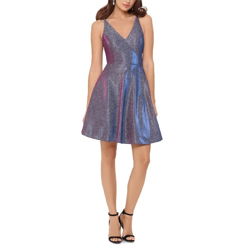 Fresh And Fashionable Xscape Womens Glitter Fit & Flare Dress