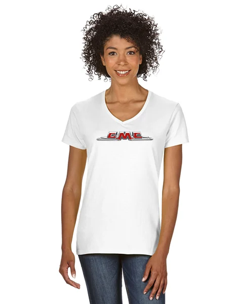 Artistic Temperament GMC 1950's Ladies Short sleeve V-neck Gildan T-shirt