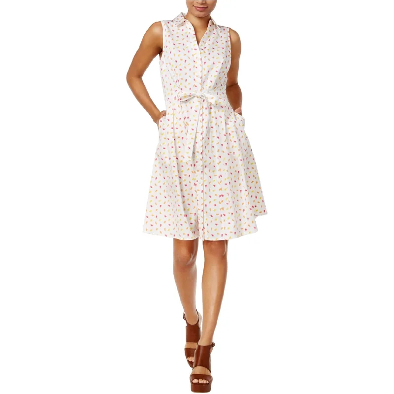 Unique Design Maison Jules Womens Printed Shirt Dress