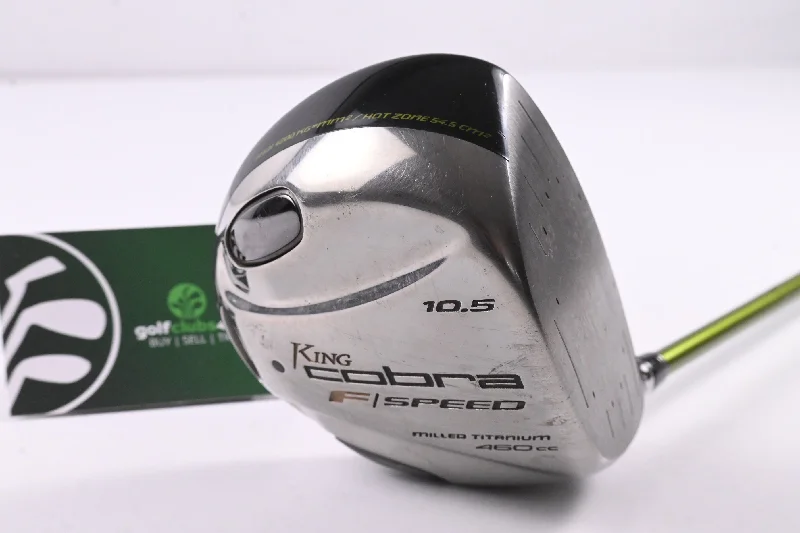 Simple And Comfortable Cobra F-Speed Driver / 10.5 Degree / Regular Flex Aldila NV-F 55 Shaft Simple And Comfortable Cobra F-Speed Driver / 10.5 Degree / Regular Flex Aldila NV-F 55 Shaft