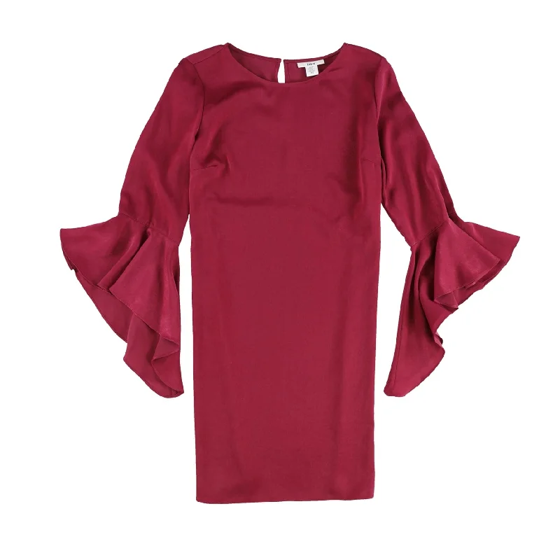 Chic Comfort Bar Iii Womens Ruffled Bell Shift Dress