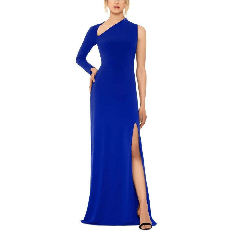 Stylish Comfort Betsy & Adam Womens Asymmetrical Gown Dress, Blue, 10