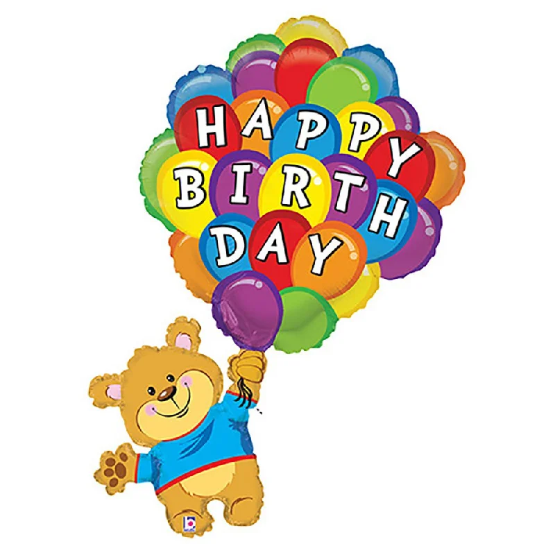Classic Style 42 inch BIRTHDAY BALLOON BEAR