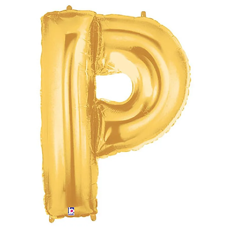 Sports Express 40 inch LETTER P - GOLD MEGALOON