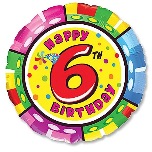 Exclusive Customization 18 inch HAPPY BIRTHDAY - SIX