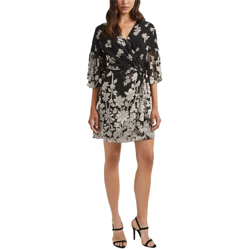 Light Comfort French Connection Womens Elsie A-line Dress, Black, 4