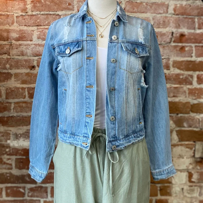 Elegant And Noble Miles Vintage Inspired Denim Jacket