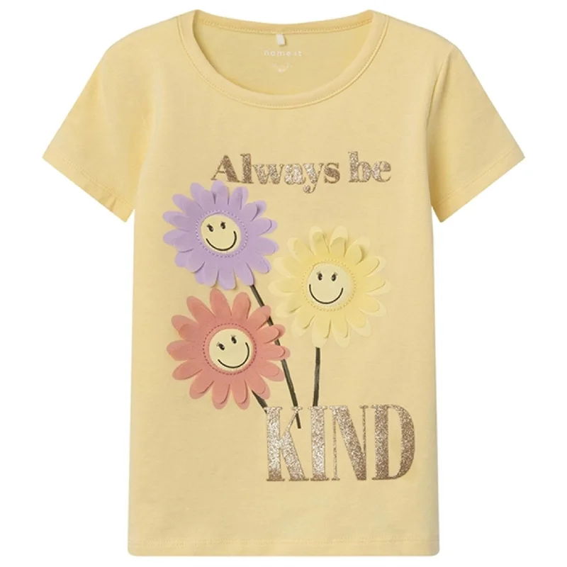 Fashionable In The Times Name it Double Cream Farna Happy T-Shirt