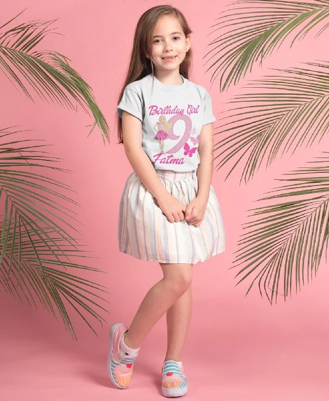 Printed Patterns Our customized birthday girl barbie T-shirts
