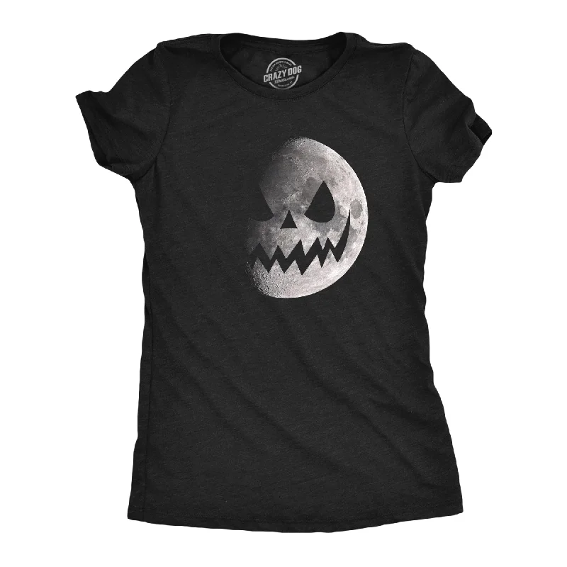 Elegant Design Moon Jack O Lantern Women's T Shirt