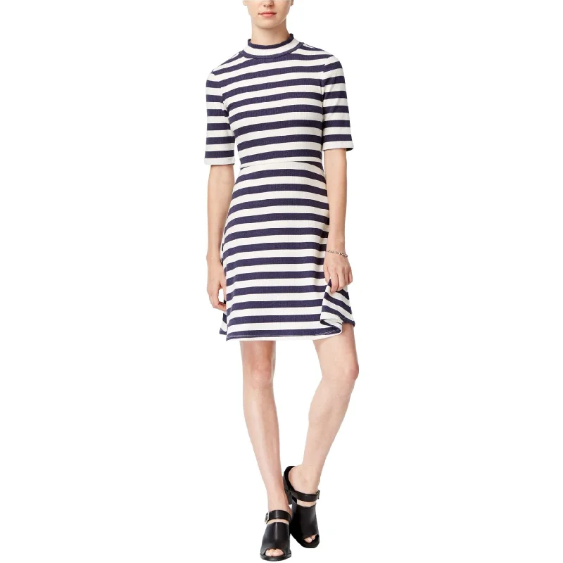 Street Style Suit Maison Jules Womens Striped Fit & Flare Dress
