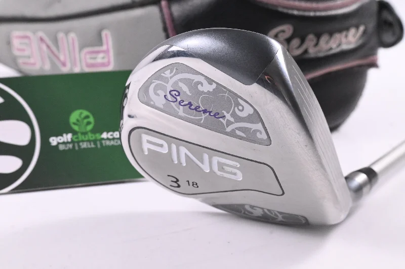 Versatile Wear Ladies Ping Serene #3 Wood / 18 Degree / Ladies Flex Ping ULT 210 Lite Shaft