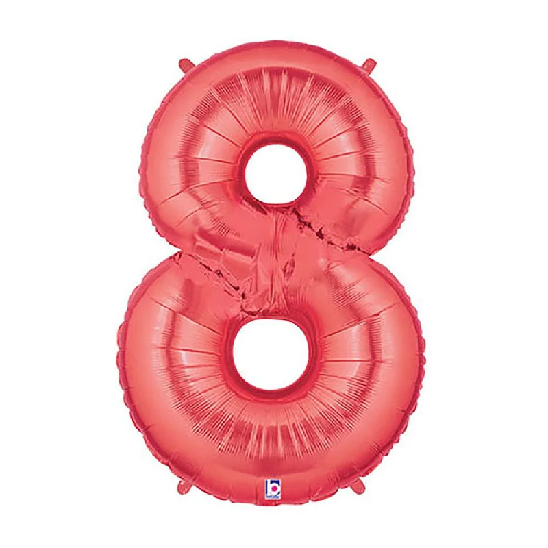 Comfort Fit 40 inch NUMBER 8 - RED MEGALOON
