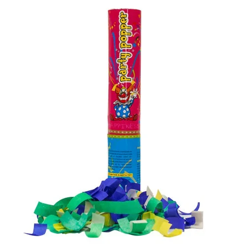 Casual Chic 12 inch HANDHELD CONFETTI CANNON - PARTY POPPERS (PINK TUBE)