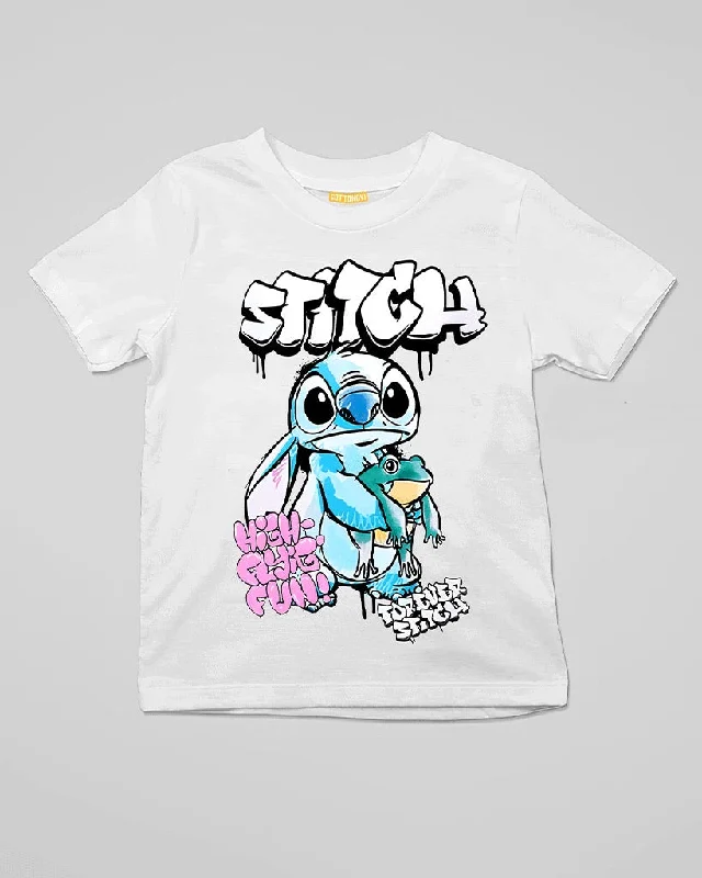 Fashionable And Versatile Stitch caricature Tshirt