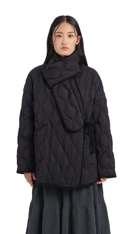 New Products Down Jacket with Scarf