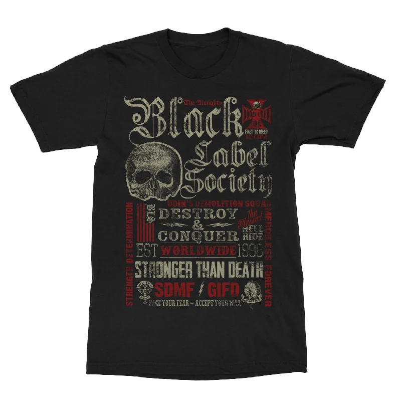 Minimal Style Black Label Society "Collage" T-Shirt