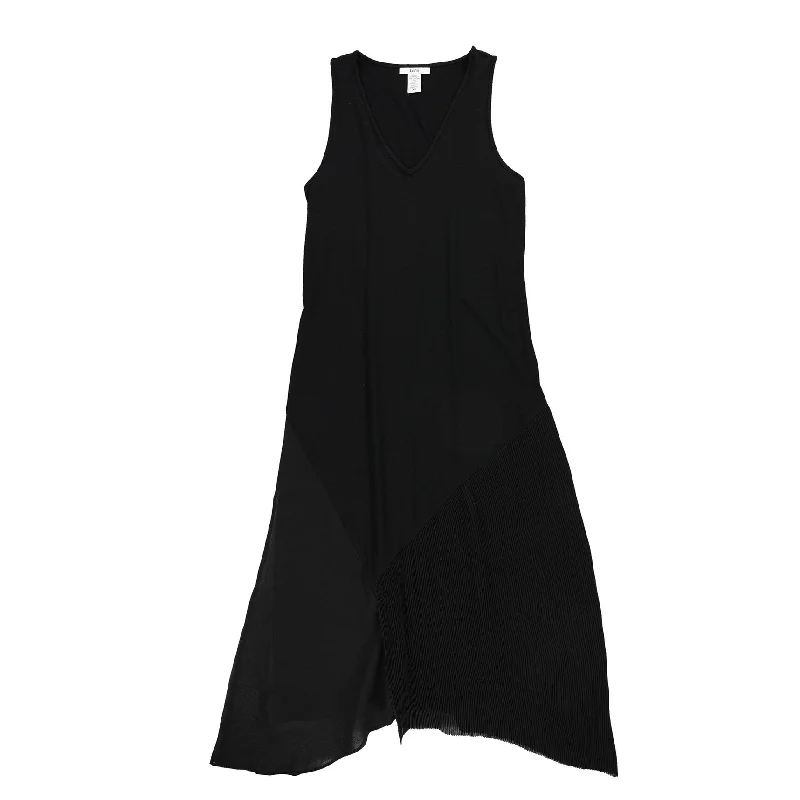 Retro Style Bar Iii Womens Pleated Contrast Midi Dress