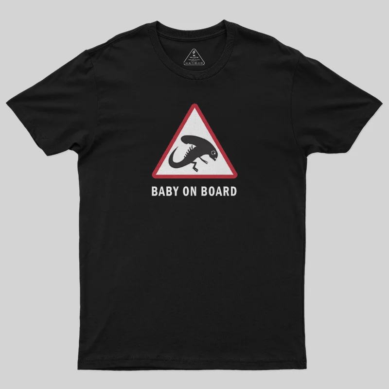 Cozy Outfit Baby On Board - Alien Xenomorph T-Shirt