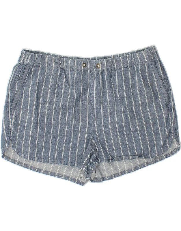 Slightly Flared Design J. CREW Womens Shorts Small W30 Blue Striped Cotton