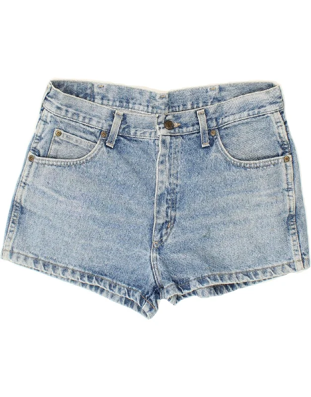 Trendy Comfort WRANGLER Womens Denim Shorts W34 Large Blue Cotton