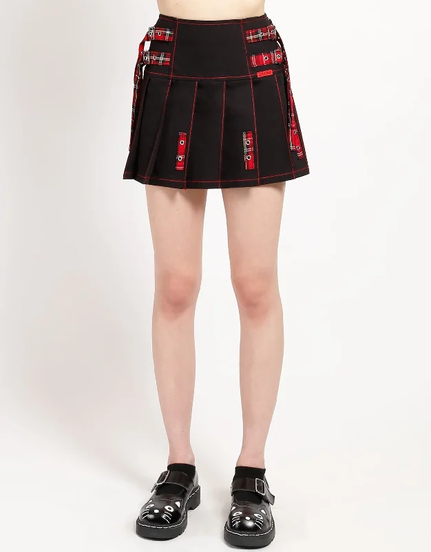 Fresh And Natural PLEATED STRAP SKIRT