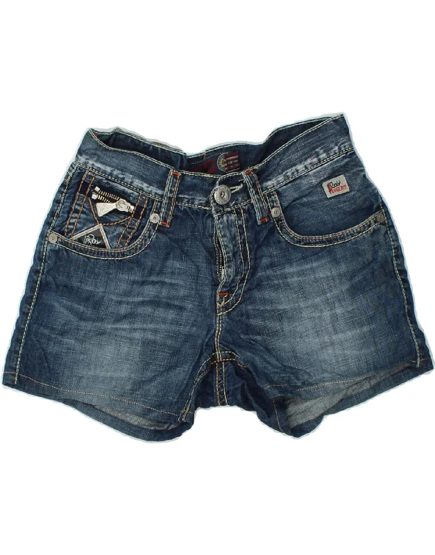 Weekend Style ROY ROGERS Womens Denim Shorts W31 Medium Blue Cotton