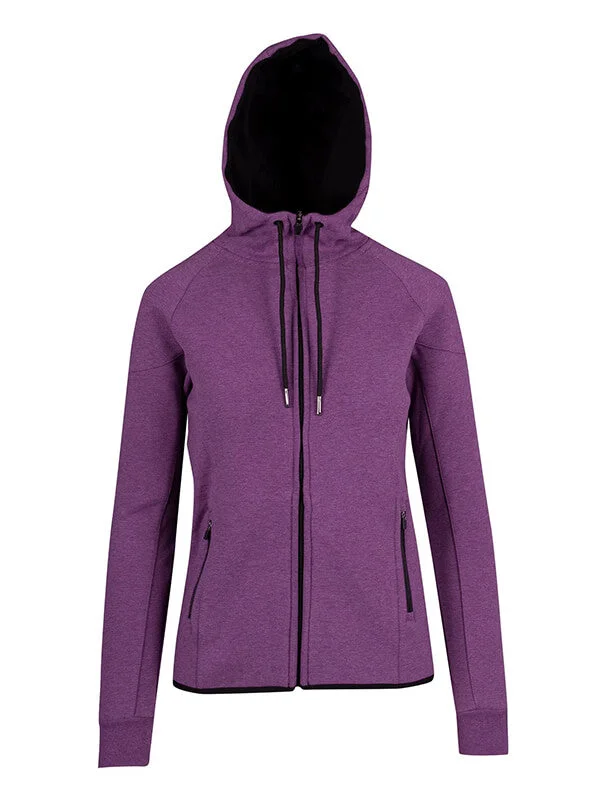 Mid-length Style Ramo Ladies 320gsm Soft Cotton/Bonded Polar Fleece Hoodie (F360UN)