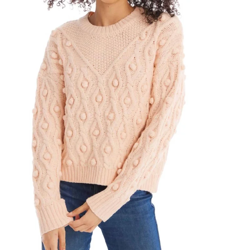 Urban Fashion Esme Sweater In Blush