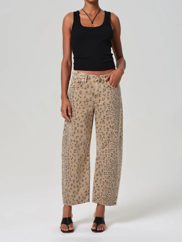 Street Charm Miro Relaxed Jean - Natural Cheetah