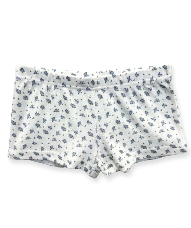 Practical Style Katie J NYC Girls Baby Blue Rose Ditsy Floral Marina Shorts