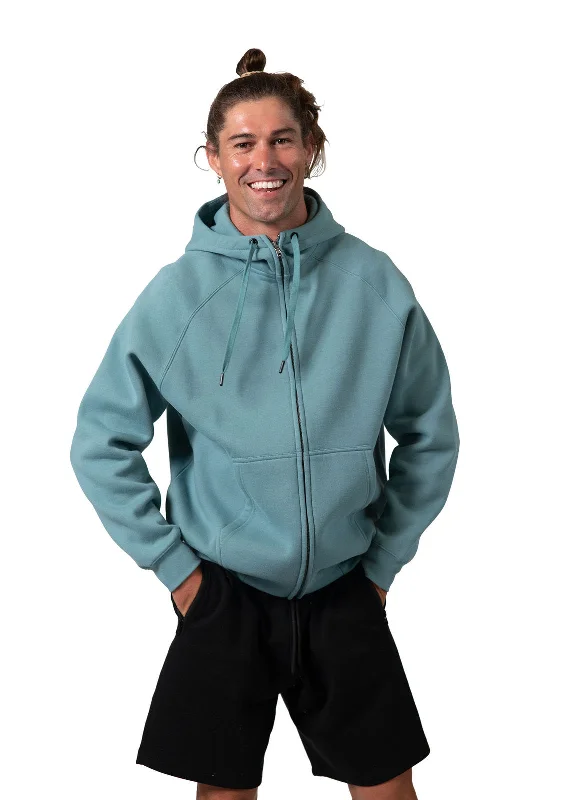 Retro Design Ramo Mens' Cotton Care Kangaroo Pocket Zipper Hoodie (F370ZZ)