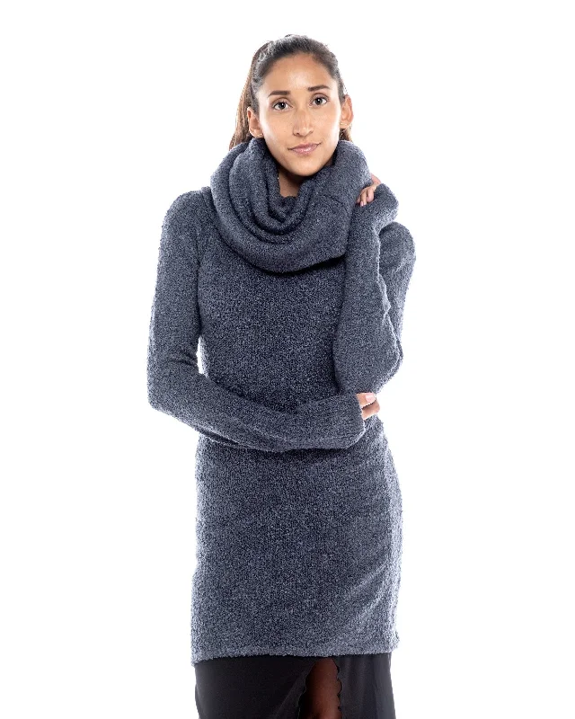 Design sense Knitted Dress Cowl Sweater Kalapin
