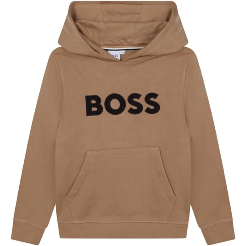 Soft Layers Hugo Boss Hoodie Stone