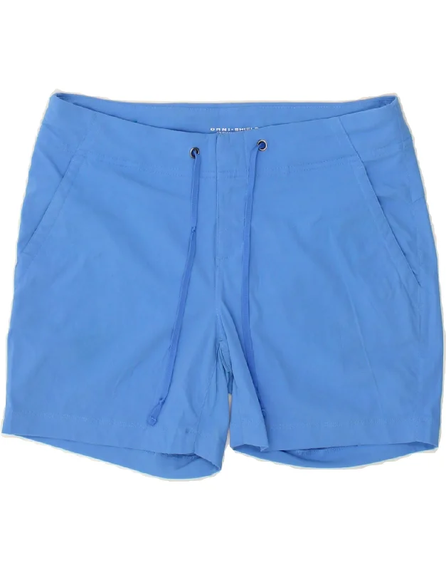 Unique Prints COLUMBIA Womens Omni-Shield Chino Shorts US 8 Medium W30  Blue Nylon