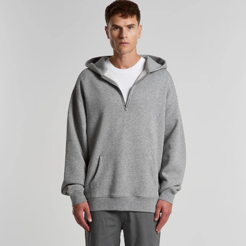 Simple Comfort Ascolour Mens Relax Half Zip Hood-(5164)