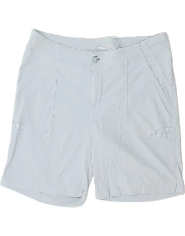 Fashionable Prints COLUMBIA Womens Omni-Shield Chino Shorts US 14 XL W34 L8 Blue Nylon