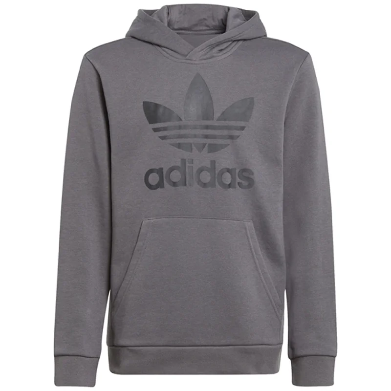 Free And Casual adidas Originals Grey Trefoil Hoodie