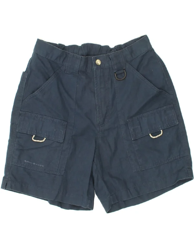 High-end Customization COLUMBIA Womens Cargo Shorts Medium W30 Navy Blue Cotton