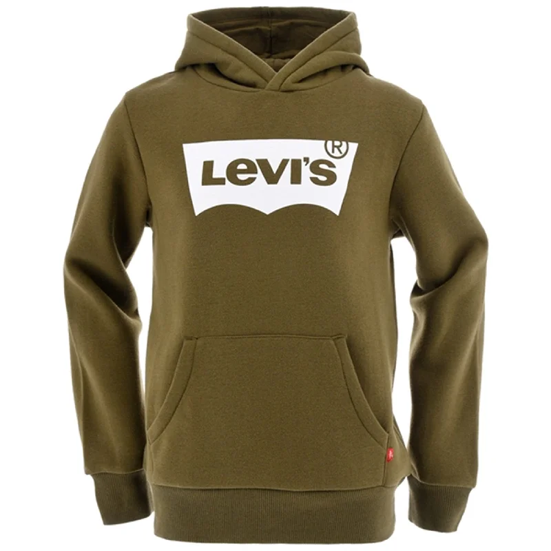 Simple Matching Levi's Sweat Hoodie Batwing Dark Olive