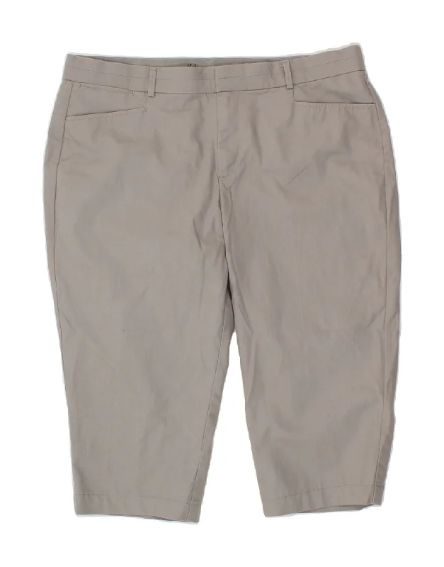 Cozy Dress DOCKERS Womens Bermuda Shorts US 14 XL W36 Grey Cotton