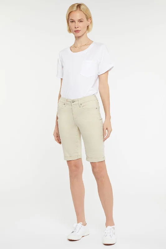 Exclusive Customization Briella 10 Inch Denim Shorts In Petite - Feather