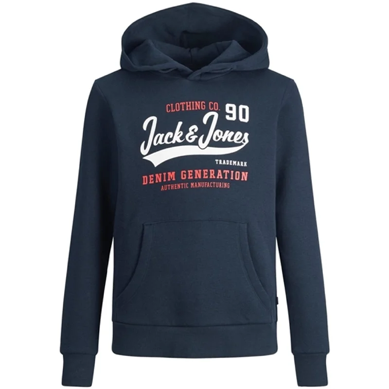 Multi-functional style Jack & Jones Junior Navy Blazer Logo Sweat Hoodie Noos
