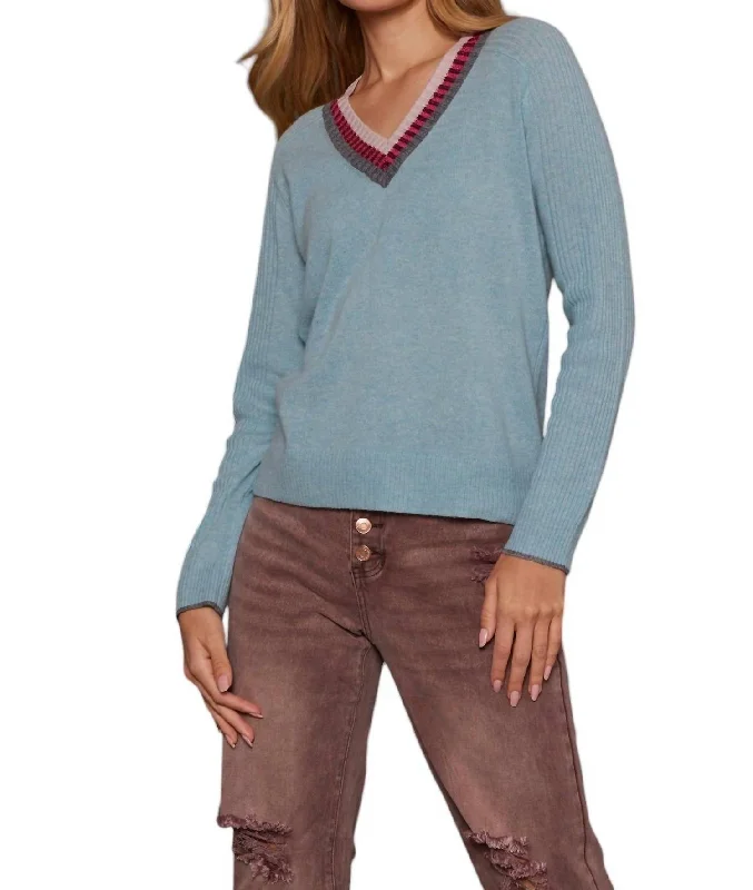 Boutique Recommendation To The Point Sweater In Shore Blue
