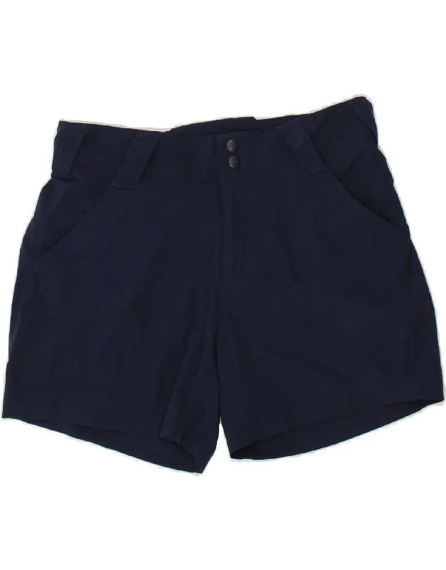 New Season Series COLUMBIA Womens Chino Shorts US 8 Medium W30 Navy Blue Polyamide