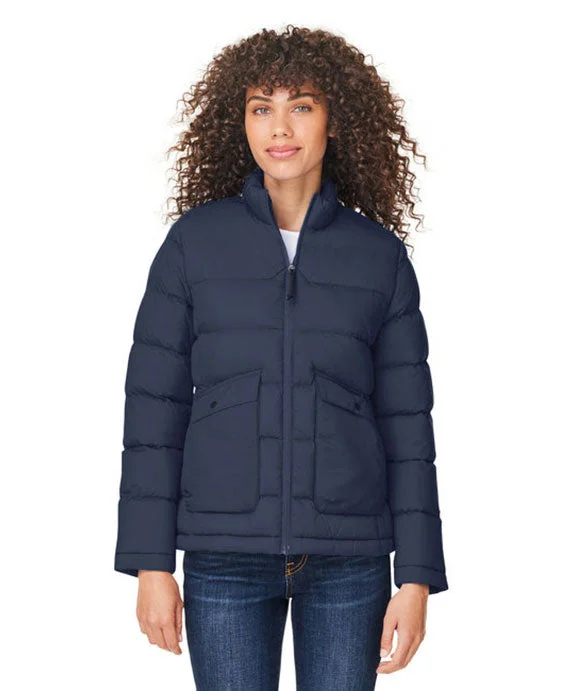 Personalized Series CE720W - Core 365 Ladies Inspire Puffer Jacket | Classic Navy